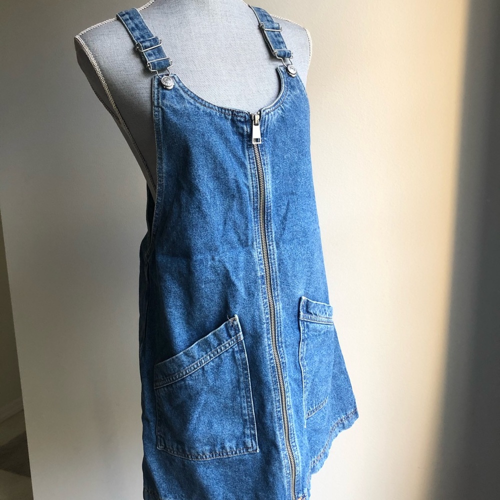 Blue Denim Overall Dress